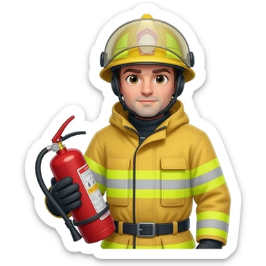 fire fighter sticker
