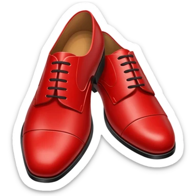 Red suit shoes sticker