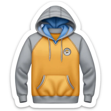 grey hoodie sticker