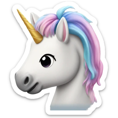 Unicorn pooping ￼ sticker