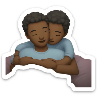 Two people cuddling sticker