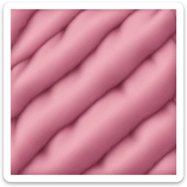 Fluffy pink folded blanket  sticker