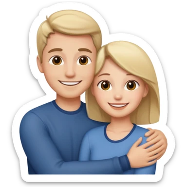 flirty couples sticker