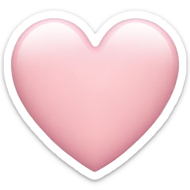 Light pink heart sticker