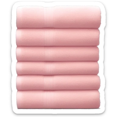 Light pink stacked towels sticker
