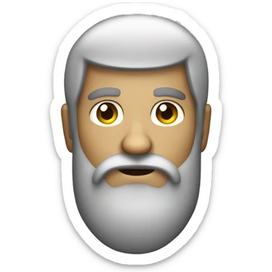 mysterious bearded guy sticker