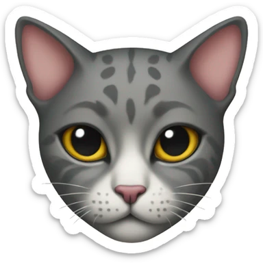 tattooed cat sticker