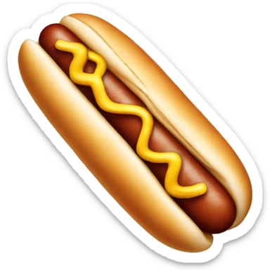 Hotdog on the beach sticker