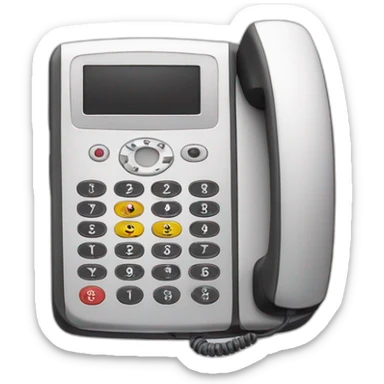 Telefono motorola con numeros llamando sticker