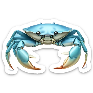 pastel blue crab sticker