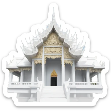 Wat Rong Khun White temple sticker
