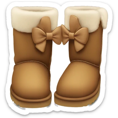 Uggs with bow sticker