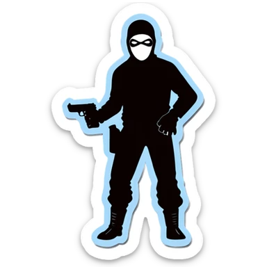 Robber sticker