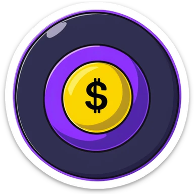 Divine Orb currency from Path of Exile 2 sticker