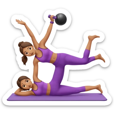 pilates girl sticker