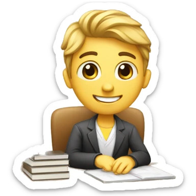 Un étudiant qui a le bac sticker