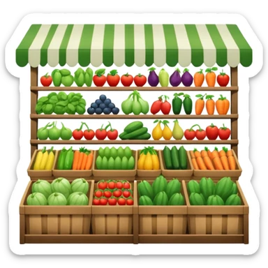 greengrocer supermarket+ sticker