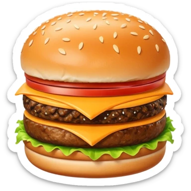hamburguesa con cheddar sticker