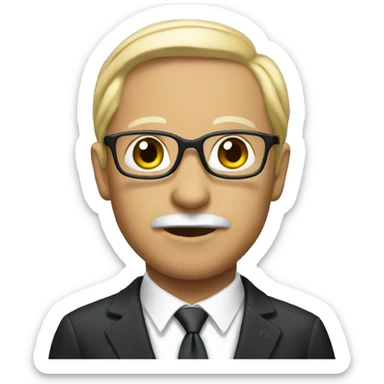 Diplomat in a suit sticker