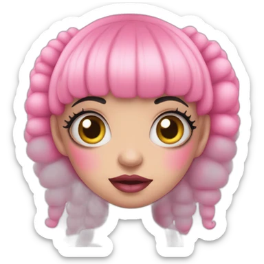 Melanie Martinez pink alien fairy sticker