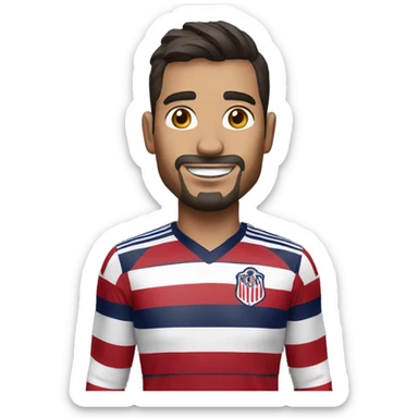 Hombre con camisa de las chivas sticker