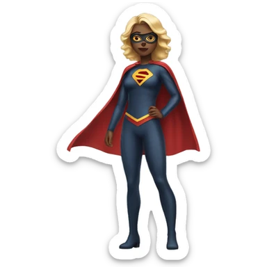 Superheld woman sticker