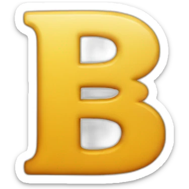 letter B sticker