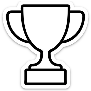 champion's trophy cup sticker