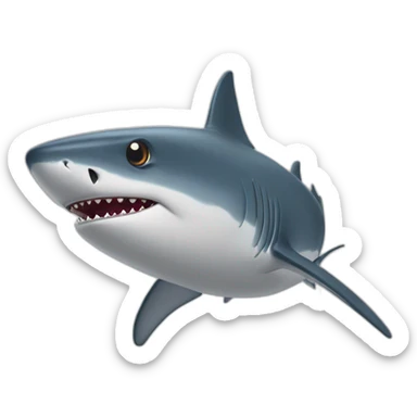 Requin avec des étoile dans les yeux sticker