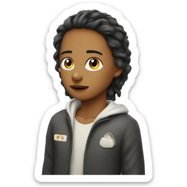 Una persona abrazando a u gato  sticker