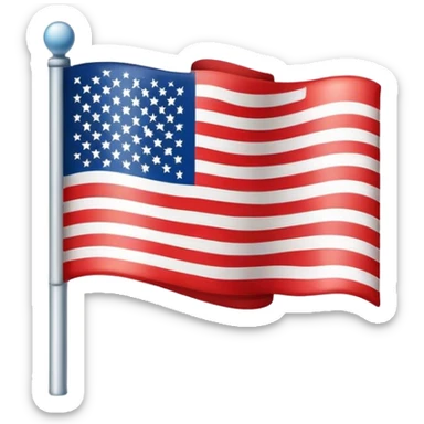 American flag check mark sticker