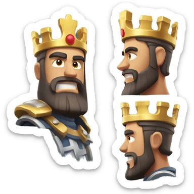 clash royale king sticker