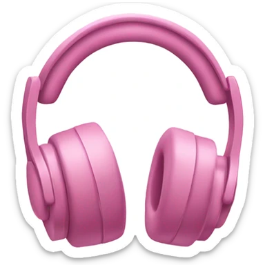 headphones with pink bows  sticker