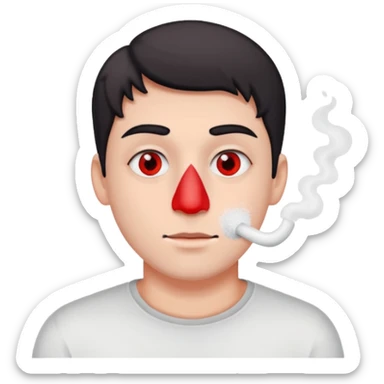 Guy snorting cocaine emoji sticker
