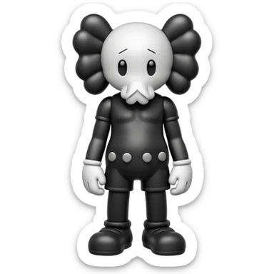 kaws  sticker