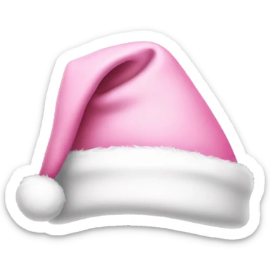 light pink santa hat sticker