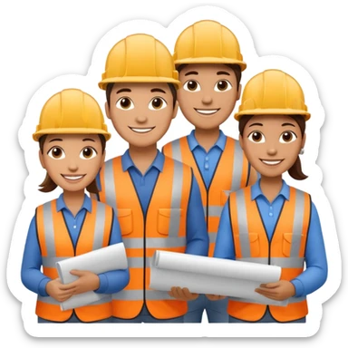 construction workers sticker