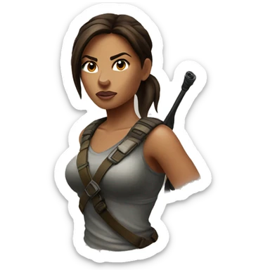 Lara Croft sticker