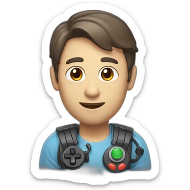 Un Bélier avec une manette sticker