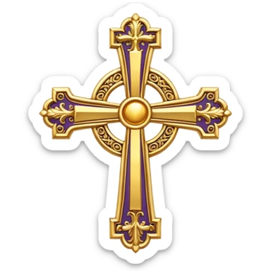 Create more catholic cross emojis more simple and clean but now Catholic  sticker