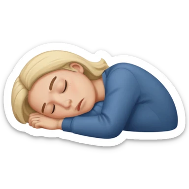 person crashing out sticker