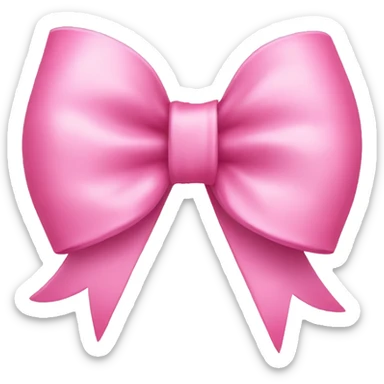 pink bow  sticker