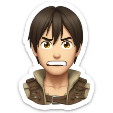 Eren Jaeger hangry sticker