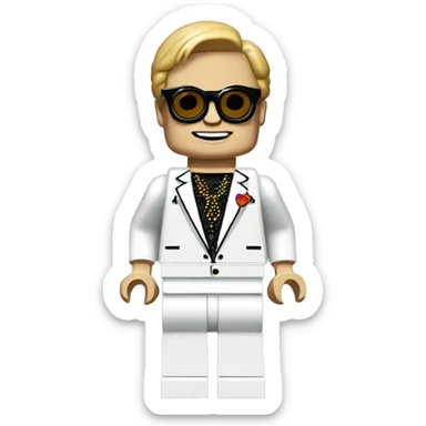 ELTON JOHN lego full body sticker