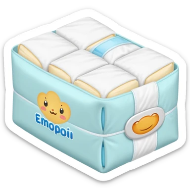 Diaper pack – folded diapers sticker