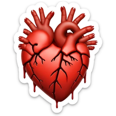 Corazón de manos roto  sticker