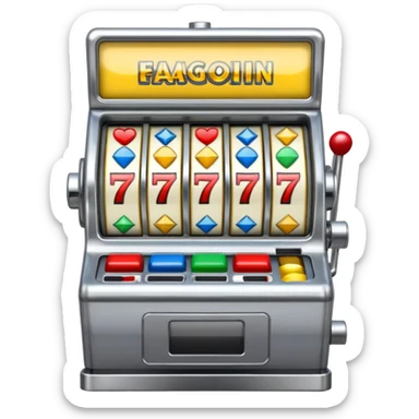 Slot machine, las vegas sticker
