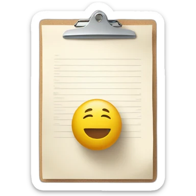 floating paper petition on a clipboard sticker