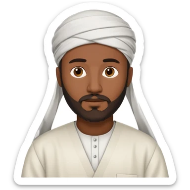 Muslim man sticker