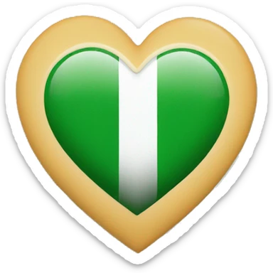 Irish flag heart sticker